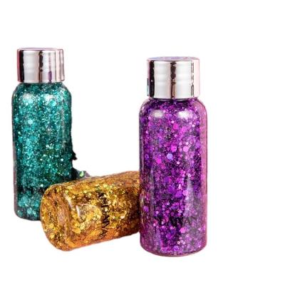 China Wholesale Party Makeup Instant Glitter Creams Body Art Liquid Glitter Makeup Face Hair Nail Eye Gel For Festival Party for sale