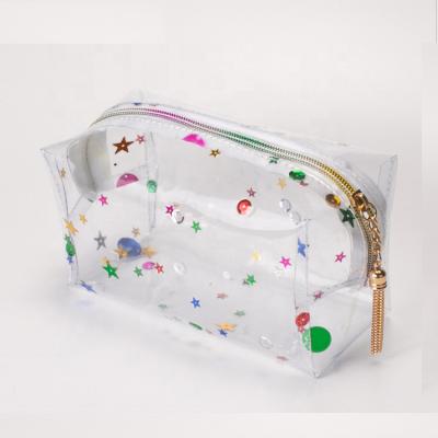 China MT9014 Fashion Wholesale Clear Clear PVC Cosmetic Bag for sale