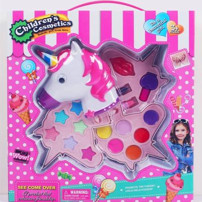 China Beauty Game Set Wholesale Washable Toy Cute Lovely Shape Kids Makeup Sets For Girls for sale