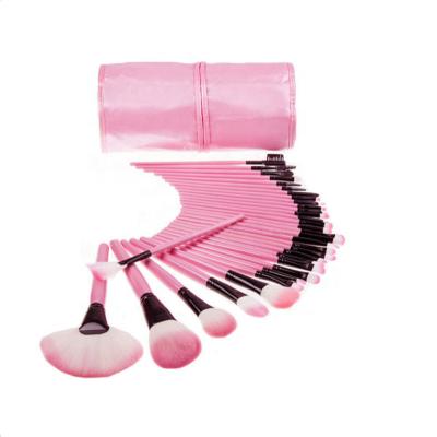 China Angular Blush Factory Wholesale Professional Cosmetics 32 Pcs Makeup Set Brushes With PU Pouch for sale