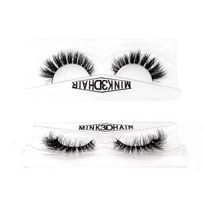 China Wholesale 3D Real Mink Fur False Eyelash From China With Acrylic Box EL9002 EL9002 for sale