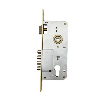 China European Cylinder Type 8545mm 3 Bolt Wooden Mortise Interior Door Lock 6005-4R for sale