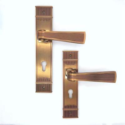 China Modern Good sale Euro profile zinc alloy door handle with backplate for sale