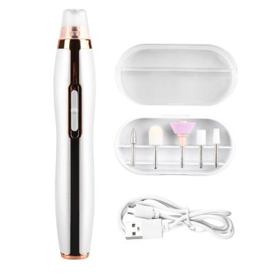 China 2021 New Design USB Rechargeable Electronic Nail Manicure Pedicure Burnishing and Polishing Set for sale