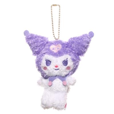 China Melody Plush Keychains Cinnamon Keychain 15cm New Design Kawaii Kuromi Cozy Plush Key Chain for sale