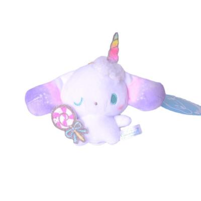 China Japanese Fantasy Cotton 8cm Unicorn Series Cream Lollipop Cinnamoroll Plush Dog Toy Doll Bag Backpack Small Soft Toy New Hanging for sale