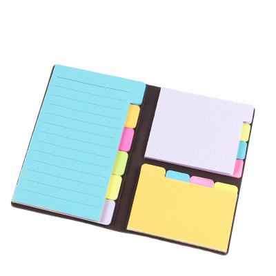 China Amazon Self Adhesive Hot Selling Sticky Notes Set With Marker Index Sticky Note Multifunctional Memo Pads for sale