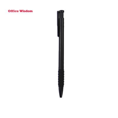 China Office & 2021 School Pen Cheap Promotional Black Ball Pen Holder Plastic Logo Gift Pen for sale