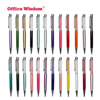 China ODM Promotional Metal Crystal Stylus Gifts Business Gift Pen Metal Colorful Pens Creative ballpen with logo for sale