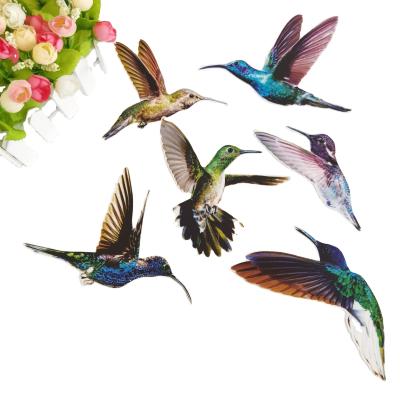 China Butterfly Decorative Static Home Decoration Static Bird Stickers Refrigerator Window Stickers PVC Sticker Animal Stickers for sale