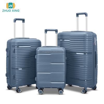 China New Arrival Single 20inch 24inch 28inch Business Travel 3 Pieces Injection Luggage Sets PP Sets For High End Market And Wholesaler for sale