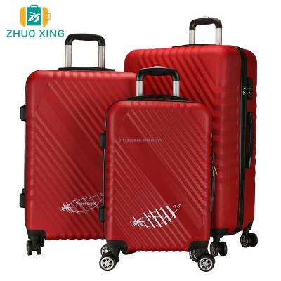 China School\travel\etc suitcase bottom factory wholesale 3 pieces hard ABS luggage set spinner for sale