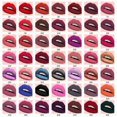 China Makeup Free Waterproof Metallic Private Label Cruelty Vendor Lipstick Matte Lipstick for sale