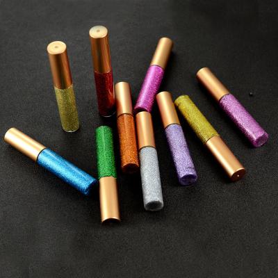 China Waterproof Loose Dyes Eye Liner Vegan Private Label Liquid Glitter Eyeliner Liquid Colored Eyeliner for sale