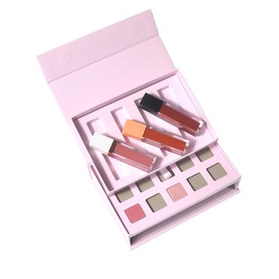 China New Design Waterproof Lipstick Suit With DIY Eyeshadow Customized Brand Lipstick Set for sale