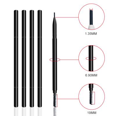 China Bestselling 6 Colors Micro Waterproof Eyebrow Pencil Thin Waterproof Long Lasting Private Label Eyebrow Pencil for sale