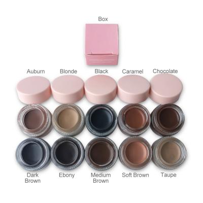 China OEM Waterproof 10 Colors Waterproof And Long Lasting Eyebrow Pomade Eyebrow Gel for sale