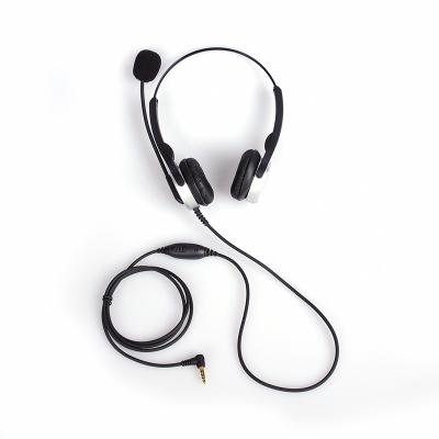 China Headband Call Center Headset PC Headset with 2.5mm DC Plug with Volume Control, Suitable for PC and Call Center for sale