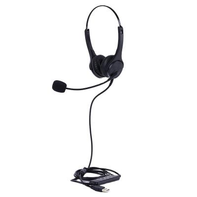 China Professional noise canceling telephone headset for call center with rj11/usb/2.5/3.5mm dc plug for sale