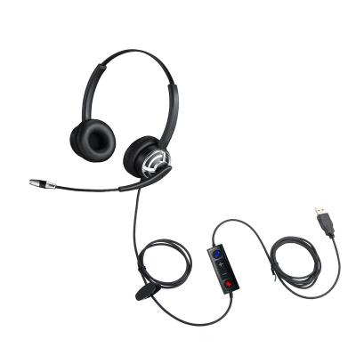 China Professional P.J. UC Headset Call Center USB Noise Canceling Headset with High Quality AI Noise Canceling Microphone for Call Center and Office for sale