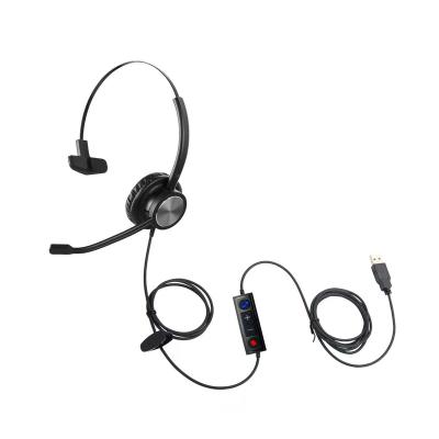 China Professional P.J. UC Headset Call Center USB Noise Canceling Headset with High Quality AI Noise Canceling Microphone for Call Center and Office for sale