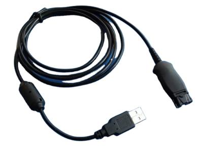 China Phone Call Recording Device DA95 USB QD Cable for Plantronics QD Attached Headsets Connect to Computer PC for sale