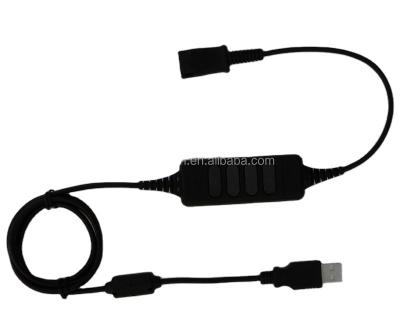 China 2022 High Quality China USB QD Adapter Quick Volume Control For Call Center Headset for sale