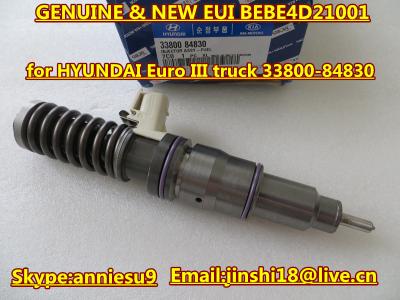 China Inyector auténtico BEBE4D21001 de la unidad de EUI para el camión 33800-84830 del euro III de HYUNDAI en venta