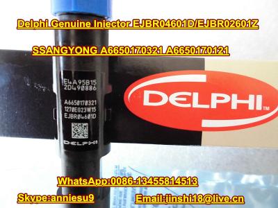 China Delphi Genuine Injector EJBR04601D EJBR02601Z for SSANGYONG A6650170321 A6650170121 for sale