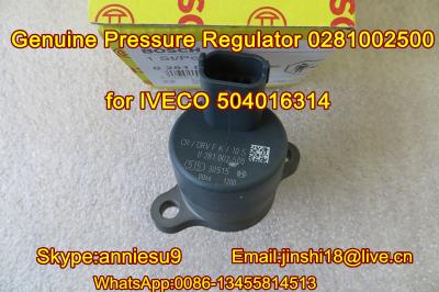 China Bosch Genuine Common Rail Fuel Pump Pressure Regulator 0281002500 for IVECO 504016314 for sale