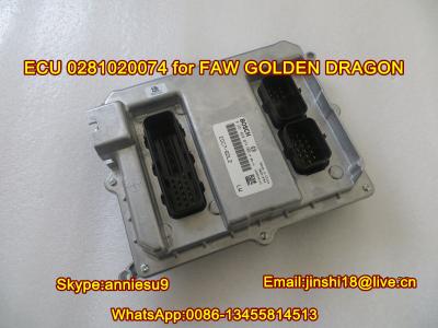 China Unidade de controle original /ECU do motor de Bosch 0281020074 para FAW & o DRAGÃO DOURADO à venda