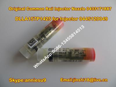 China Bosch Original Common Rail Injector Nozzle DLLA157P1425 0433171887 for Injector 0445120049 for sale