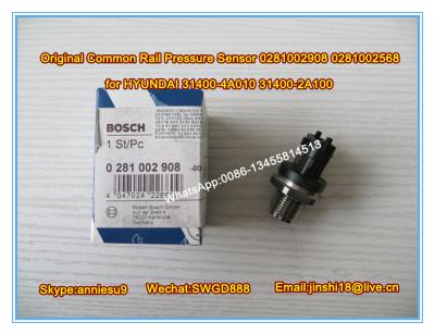 China BOSCH Common Rail Pressure Sensor 0281002908 0281002568 for HYUNDAI 31400-4A010 31400-2A10 for sale