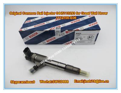 China Bosch Original Common Rail Fuel Injector 0445110293 / 1112100-E06 for Great Wall for sale