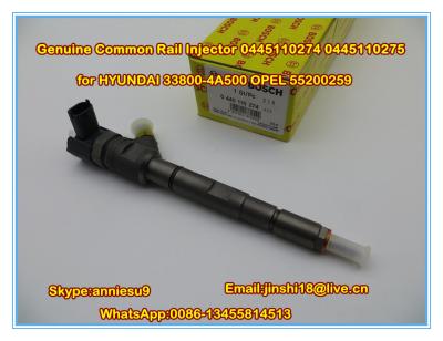 China Bosch Original Fuel Injector 0445110274/0445110275 for HYUNDAI fuel injector 33800-4A500 O for sale