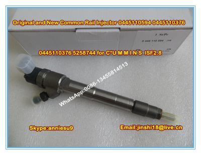 China Bosch Original and New Common Rail Injector 0445110594 0445110376 for Cummins 5258744 for sale