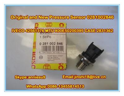 China Bosch Original and Brand New Pressure Sensor 0281002846 for IVECO 42561376 MTU X00E5020039 for sale