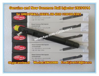 China Delphi Genuine and New Common Rail Injector 28231014 for GREATWALL HAVAL H6 4D20 1100100-E for sale