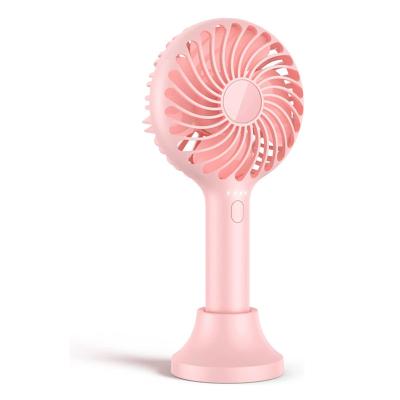 China Easy Carry Handheld Fan, Portable Hand Fan with USB Rechargeable Battery, Basic Travel Desktop Desktop Personal Fan Small for Women Kids for sale