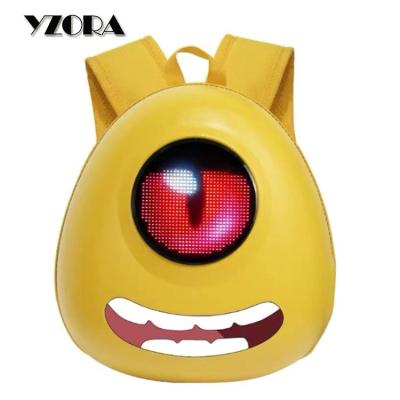 China Yzora recycling backpack LED display rucksack sale control App control Yzora backpack light waterproof diplsay hot advertising for sale