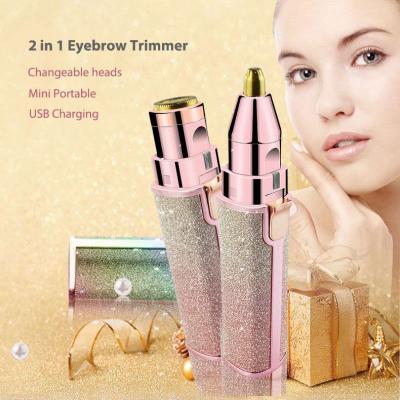 China New Design Tool YZORA 2020 Multifunction Electric Eyebrow Hair Removal Trimmer Rechargeable Portable Min for sale