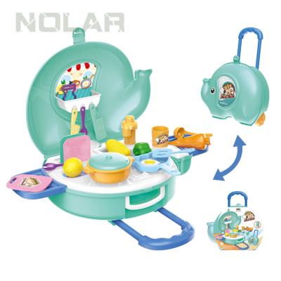 China Baby Cooking Educational Toys Pretend Cooking Toy Plastic Kitchen Set Kids Play Kitchen Toy Sets for sale