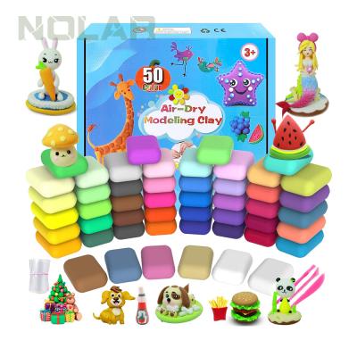 China Soft Diy Clay 50 Colors Air Dry Clay For Kids Non-Toxic Clay For Kids With Modeling Clay Kit Te koop