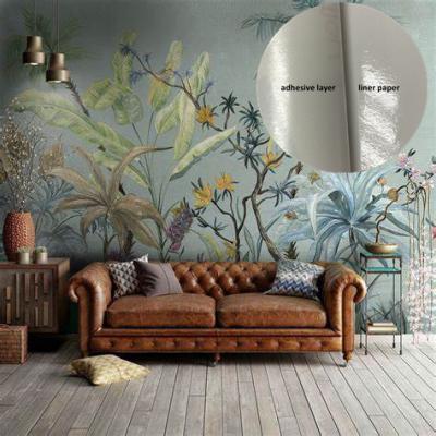 China Removable Inkjet Fabric Peel & Stick Polyester Fabric Inkjet Printable Wallpaper With Adhesive Backing for sale