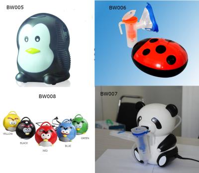 China Humidificador do concentrador do oxigênio do Nebulizer do compressor de pistão da forma do pinguim do projeto dos desenhos animados à venda