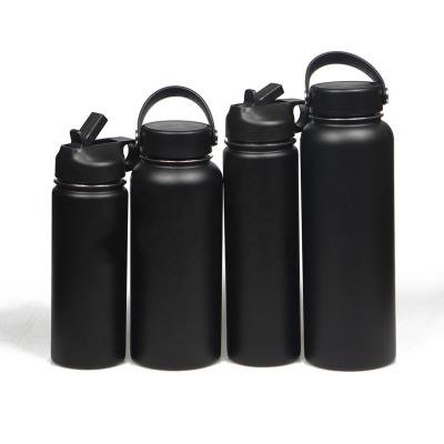 China Sustainable Wide Mouth Vacuum Insulated Stainless Steel Bottle Sport Flask Water Bottles With Custom Logo for sale