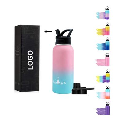 China Hot Sales Viable Say Off Stainless Steel Water Bottle Wall Lip Tip Double Flask With Custom Color Logo for sale