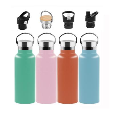 China Sustainable BPA Free Stainless Steel Water Bottle 18oz Flask With Steel Lid for sale