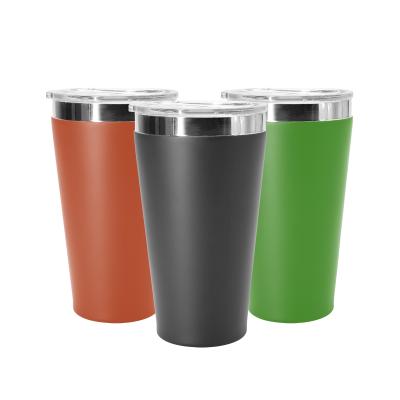 China Sustainable stainless steel boba tea tumbler 16oz printed battery operated coffee mugs coffee cup warmer for sale