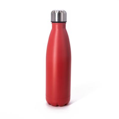 China 18/8 stainless steel water bottle double wall insulated cola shape PORTABLE fitness water bottle for sale